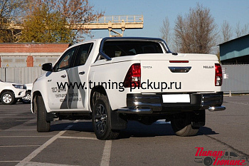 Toyota Hilux / Защита заднего бампера / Защита заднего бампера d76 уголки