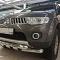 Защита переднего бампера Triton кроме комплектации Invite d 76 - Mitsubishi L200 2006-2015 - Защита переднего бампера - 