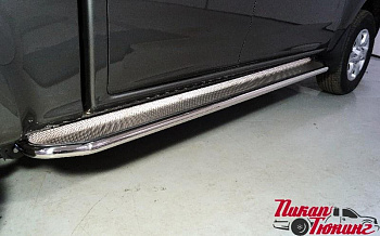 Great Wall / Пороги / Пороги для Wingle 7 / Пороги с площадкой (нерж. лист) 42,4 мм для Wingle 7