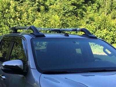 Рейлинги из алюминиевых труб Maxport Chrome - Toyota Hilux 2015-2024 - Рейлинги - 