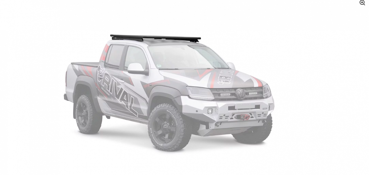 Багажник алюминиевый (платформа с креплением) 1235×1430 - Volkswagen Amarok - Багажник экспедиционный - 