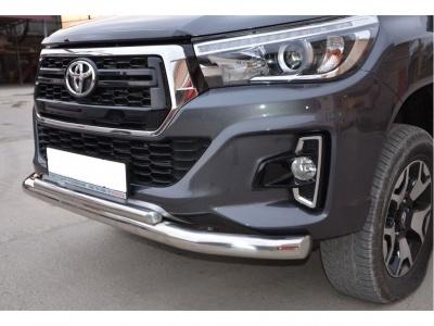 Защита переднего бампера (двойная) d76/60 для ONYX и EXCLUSIVE - Toyota Hilux 2015-2024 - Защита переднего бампера  - 