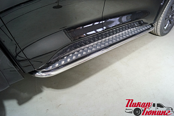 Great Wall / Пороги / Пороги для GW Poer / Пороги с площадкой 75х42 мм для Poer