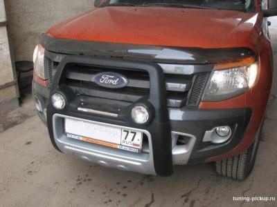 Защита переднего бампера QT003 ATLANTIC  - Ford Ranger - Защита переднего бампера - 
