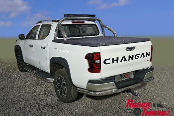 Changan Hunter / Защитные дуги в кузов / Защитная дуга кузова (для крышки) 76,1 мм со светодиодной фарой