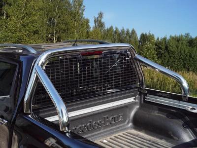 Дуга в кузов с защитой заднего стекла (без надписи) 76,1 мм. - Mercedes X-Class - Защитные дуги - 