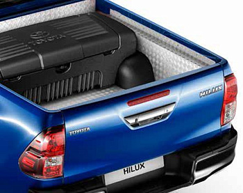 Toyota Hilux / Вставка (вкладыш) в кузов / Вкладыш в кузов под борт алюминиевый (оригинал)