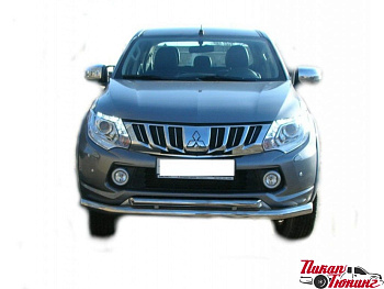 Mitsubishi / L200 2015-2024 / Защита переднего бампера / Защита переднего бампера d76/60