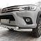 Защита переднего бампера d-76 с доп.накладками - Toyota Hilux 2015-2024 - Защита переднего бампера  - 