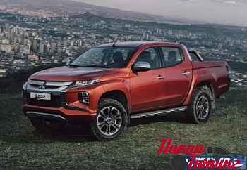 Mitsubishi / L200 2015-2024 / Пороги / Порог-площадка "Premium"