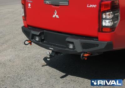 Бампер задний усиленный (L200 2021) - Mitsubishi L200 2015-2024 - Бампер задний - 