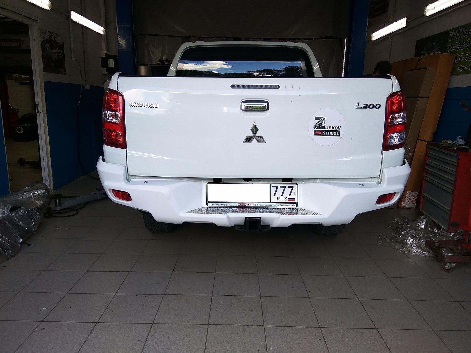 Бампер задний усиленный (композитный) для а.м. до 2019г - Mitsubishi L200 2015-2024 - Бампер задний - 
