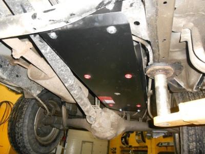 Защита топливного бака Triton - Mitsubishi L200 2006-2015 - Защита картера, кпп, двс, бака, рк - 