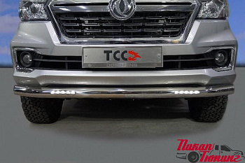 Dongfeng / Защиты переднего бампера / Защита передняя нижняя (с ДХО) 76,1 мм DongFeng DF6