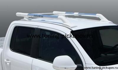 Рейлинги из алюминиевых труб Maxport White/Chrome - Volkswagen Amarok - Рейлинги  - 