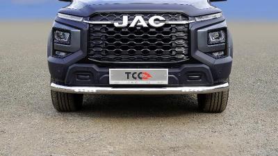 Защита передняя нижняя (с ДХО) 76,1 мм JAC T9 - JAC T6/T8/T9 - Защита переднего бампера - 