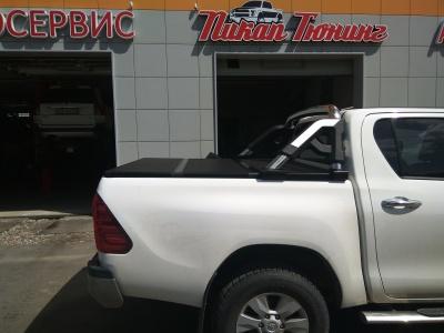 Крышка алюминиевая трехсекционная  Toyota Hilux 2015-2024