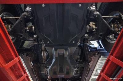 Защита ДВС, КПП, РК из 2 частей - Toyota Hilux 2011-2015 - Защита ДВС, КПП - 