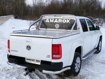 Защита задняя d 76 «уголки» (компл 2шт.) - Volkswagen Amarok - Защита заднего бампера - 