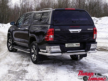 Toyota Hilux / Защита заднего бампера / Защита заднего бампера 76,1/60,3 мм