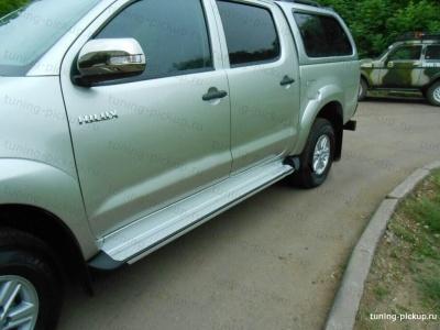 Пороги (компл 2 шт.) - Toyota Hilux 2011-2015 - Пороги - 