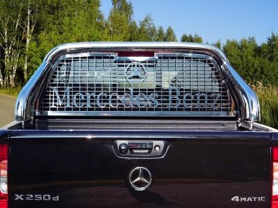 Дуга в кузов с защитой заднего стекла 76,1 мм. - Mercedes X-Class - Защитные дуги - 