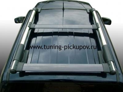 Рейлинги из алюминиевых труб Maxport Black/Chrome Triton - Mitsubishi L200 2006-2015 - Рейлинги  - 