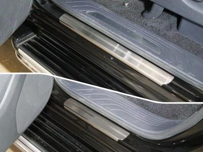 Накладки на пороги (лист шлифованный)  - Mercedes X-Class - Накладки - 