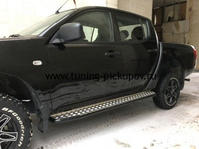 Пороги усиленные DDR Triton - Mitsubishi L200 2006-2015 - Пороги - 