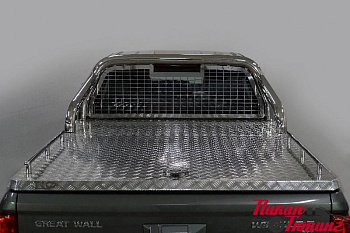 Great Wall / Защитные дуги в кузов пикапа / Дуги для Wingle 7 / Защита кузова и заднего стекла (для крышки без надписи) 76,1 мм для Wingle 7