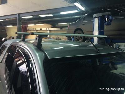 Багажник аэродинамический алюминиевый   - Toyota Hilux 2015-2022 - Рейлинги - 