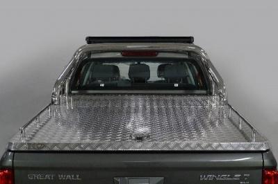 Защита кузова (для крышки) 76,1 мм со светодиодной фарой для Wingle 7 - Great Wall - Защитные дуги в кузов пикапа - Дуги для Wingle 7 - 