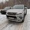 Защита переднего бампера d-76 с доп.накладками - Toyota Hilux 2015-2024 - Защита переднего бампера  - 