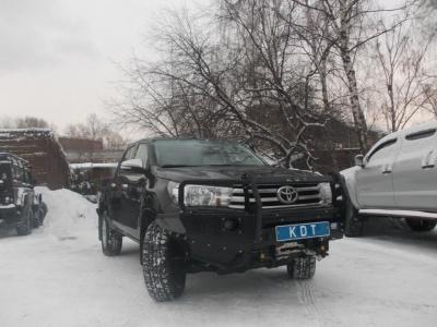 Бампер передний силовой со съёмным кенгурином - Toyota Hilux 2015-2024 - Бампер передний - 