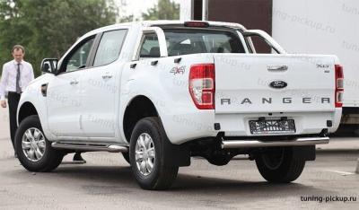 Защита задняя ступень d76 - Ford Ranger - Защита заднего бампера - 