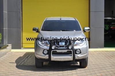 Защита переднего бампера QT003 ATLANTIC - Fiat FullBack - Защита переднего бампера - 