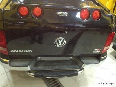 Задняя подножка AK025 TITANIC  - Volkswagen Amarok - Защита заднего бампера - 