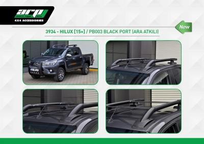Рейлинги из алюминиевых труб Maxport Chrome - Toyota Hilux 2015-2024 - Рейлинги - 