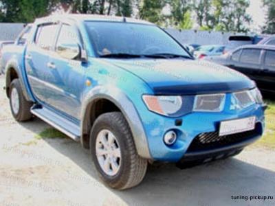 Дефлектор капота SIM - Mitsubishi L200 2006-2015 - Дефлекторы - 