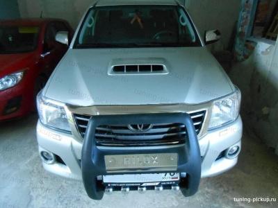 Защита переднего бампера QT002  PASIFIC - Toyota Hilux 2011-2015 - Защита переднего бампера - 