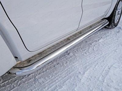 Пороги с площадкой 60,3 мм - Volkswagen Amarok - Пороги - 
