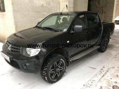 Пороги усиленные DDR Triton - Mitsubishi L200 2006-2015 - Пороги - 