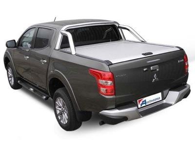 Крышка Top Roll Bar (серебристый, с серебристой дугой) - Mitsubishi L200 2015-2024 - Крышки кузова - 