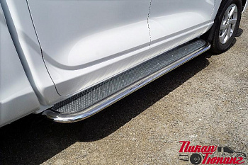 Great Wall / Пороги / Пороги для GW Poer King Kong / Пороги с площадкой (нерж. лист) 75х42 мм для Poer King Kong