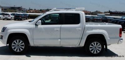Рейлинги из алюминиевых труб Maxport White/Chrome  - Volkswagen Amarok - Багажник - 