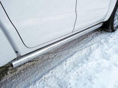 Пороги труба 76,1 мм  - Volkswagen Amarok - Пороги - 