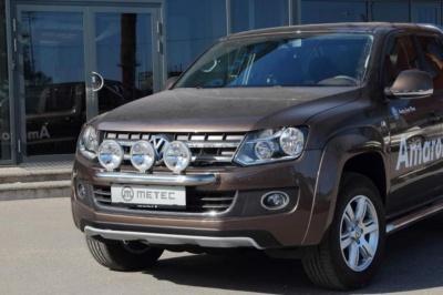 Дуга передняя для фар CITY Ø60 мм.  - Volkswagen Amarok - Защита переднего бампера - 