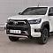 Защита переднего бампера d75х42 дуга - Toyota Hilux 2015-2024 - Защита переднего бампера  - 