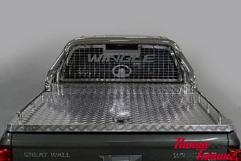 Great Wall / Защитные дуги в кузов пикапа / Дуги для Wingle 7 / Защита кузова и заднего стекла (для крышки) 76,1 мм для Wingle 7