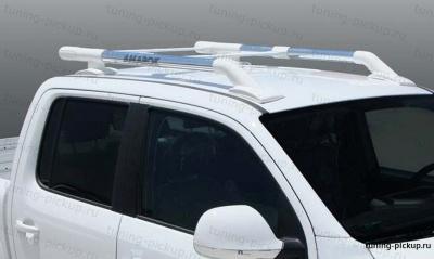 Рейлинги из алюминиевых труб Maxport White/Chrome  - Ford Ranger - Багажник на крышу - 